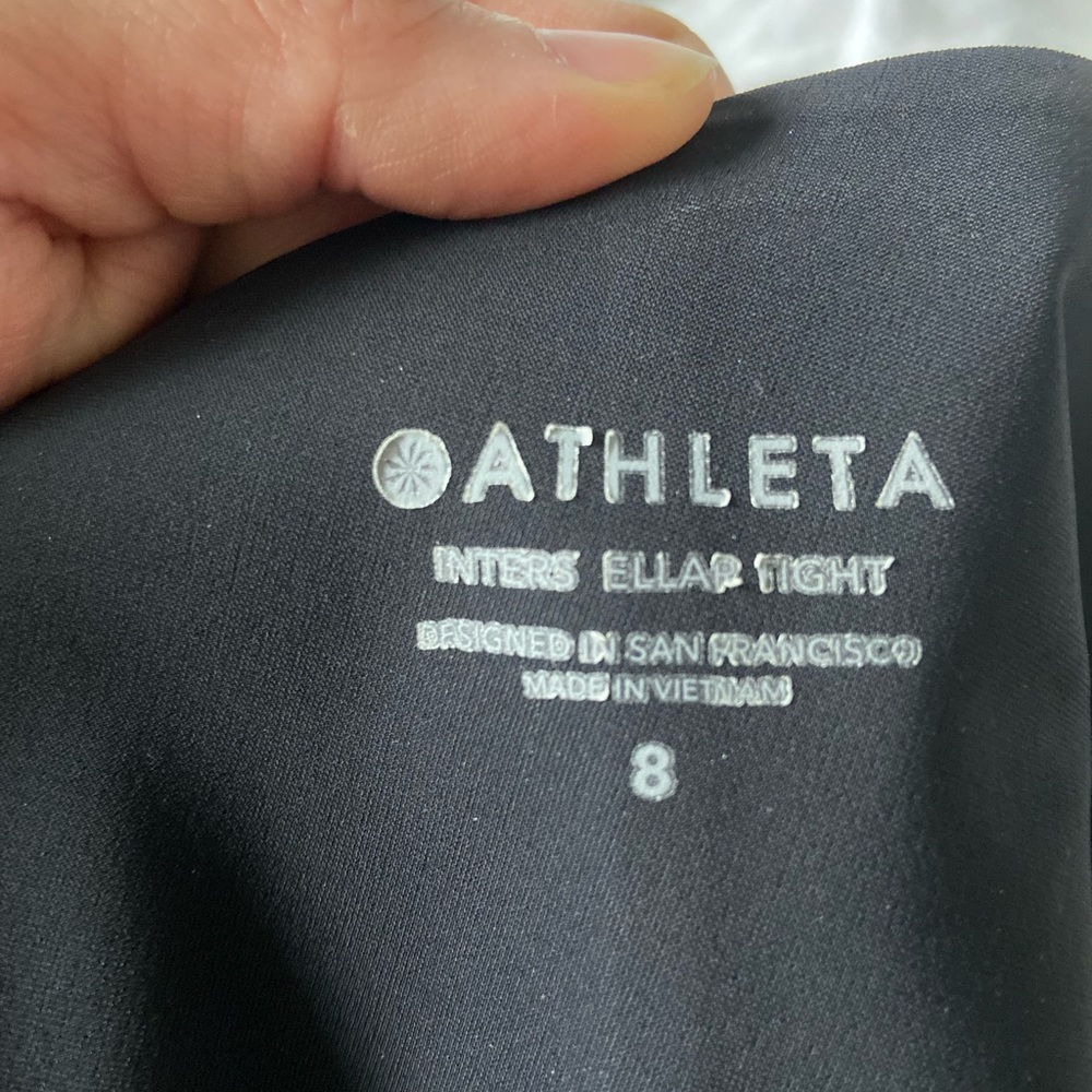 Athleta Interstellar Tight Black Size 8 - image 5